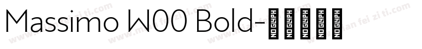 Massimo W00 Bold字体转换